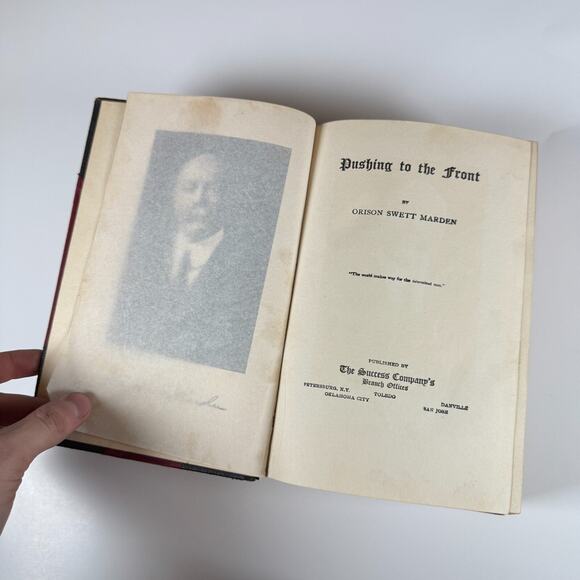 PUSHING TO THE FRONT by Orison Swett Marden 1911 Antique Book - Picture 7 of 15